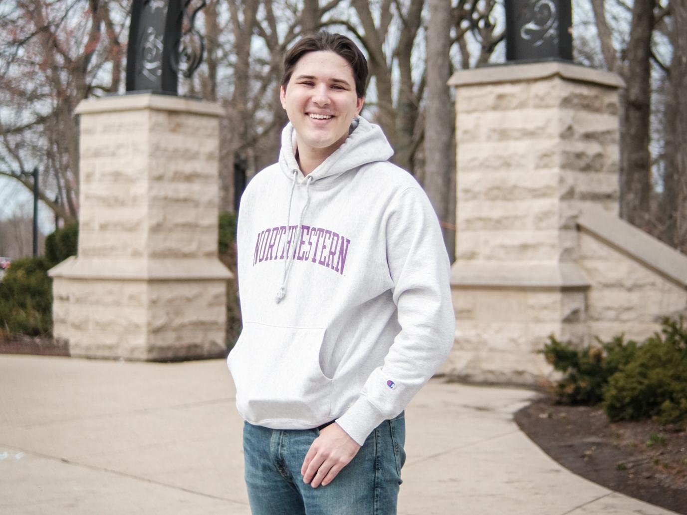 Eric Polanski posing at Northwestern