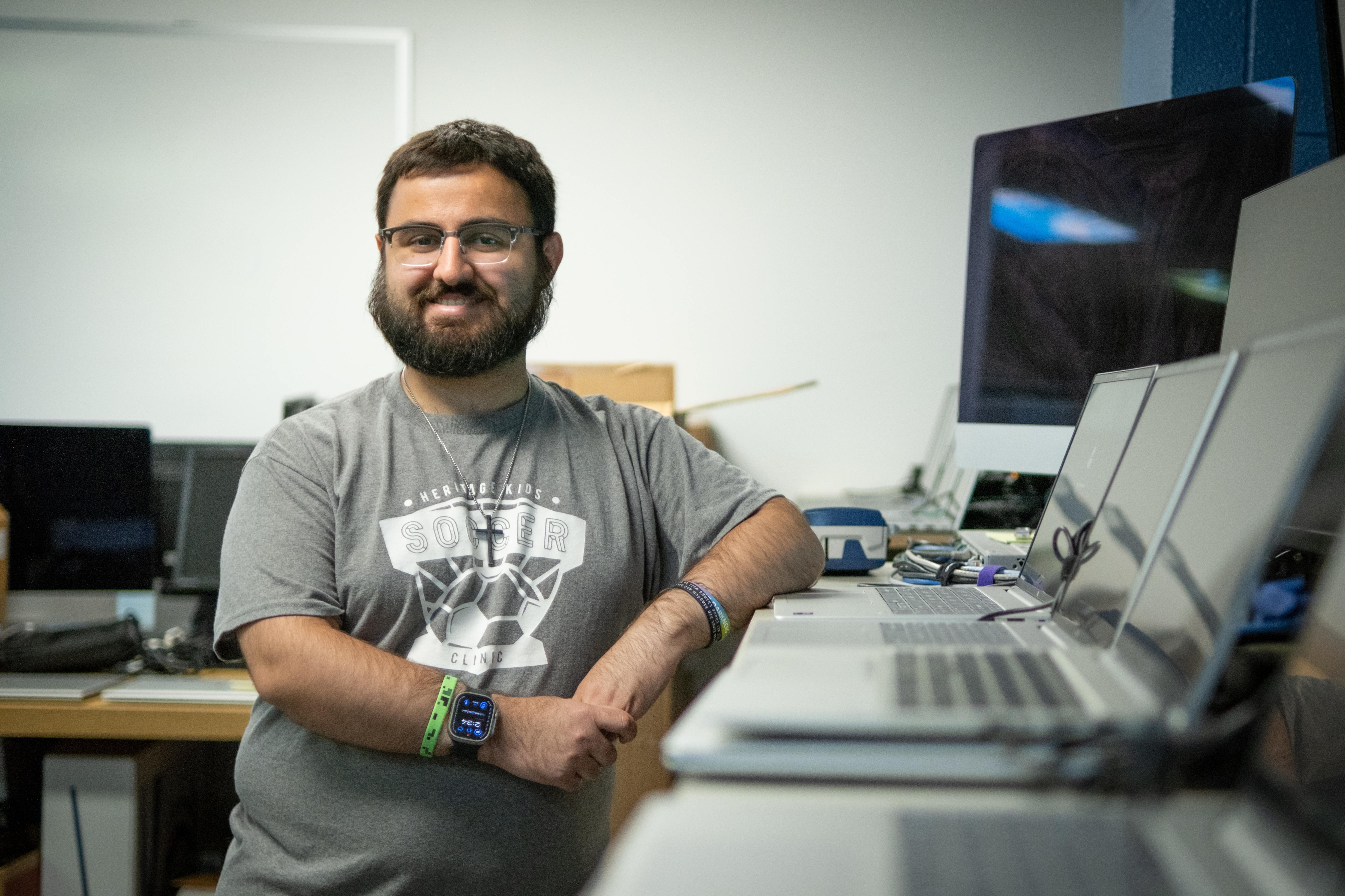 Alex Murphy in desktop services where he interns