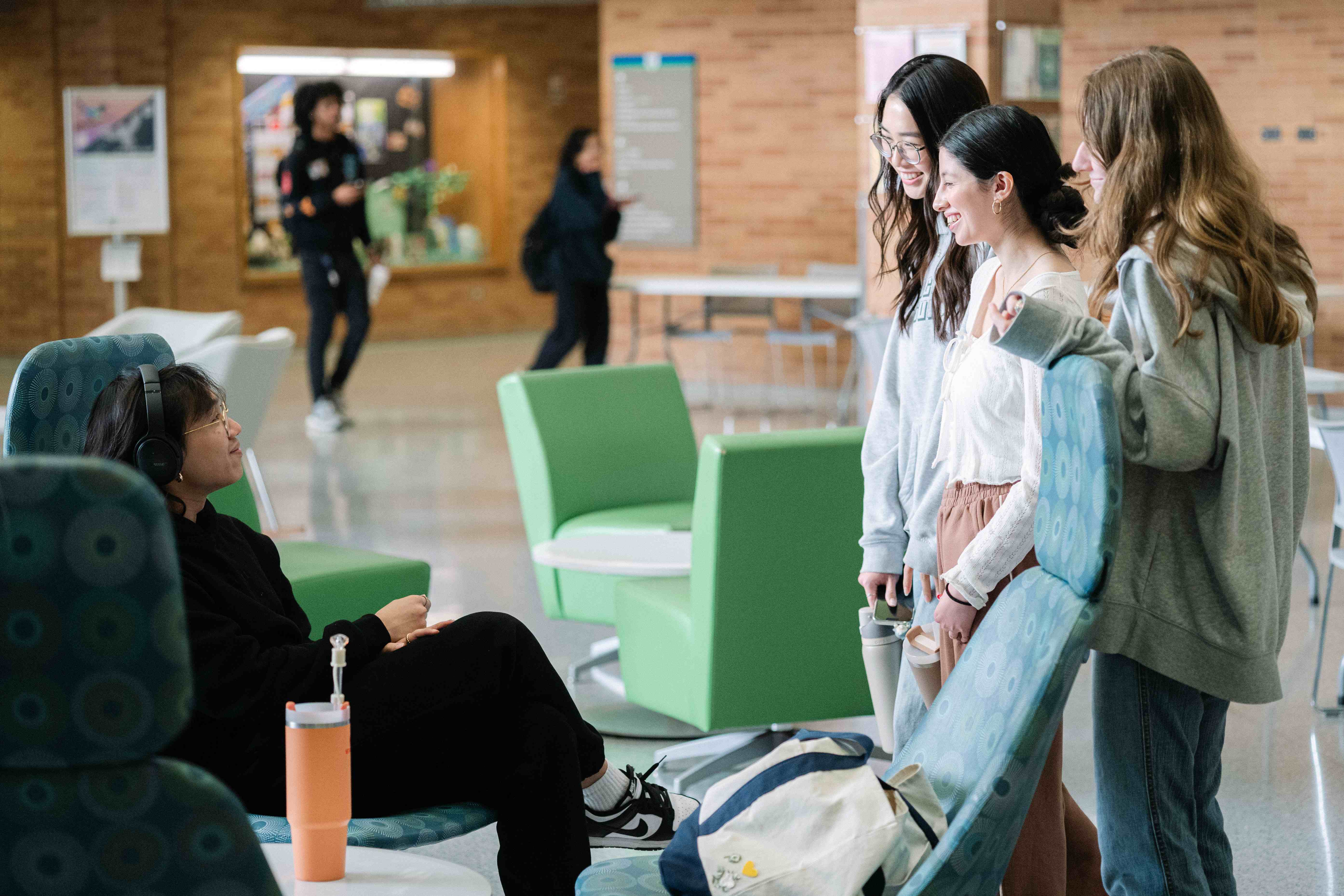 Students on campus