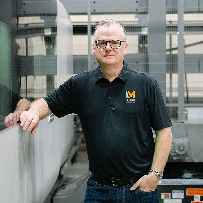 Todd Ludlow, president of Ludlow Manufacturing Inc. in Waukegan