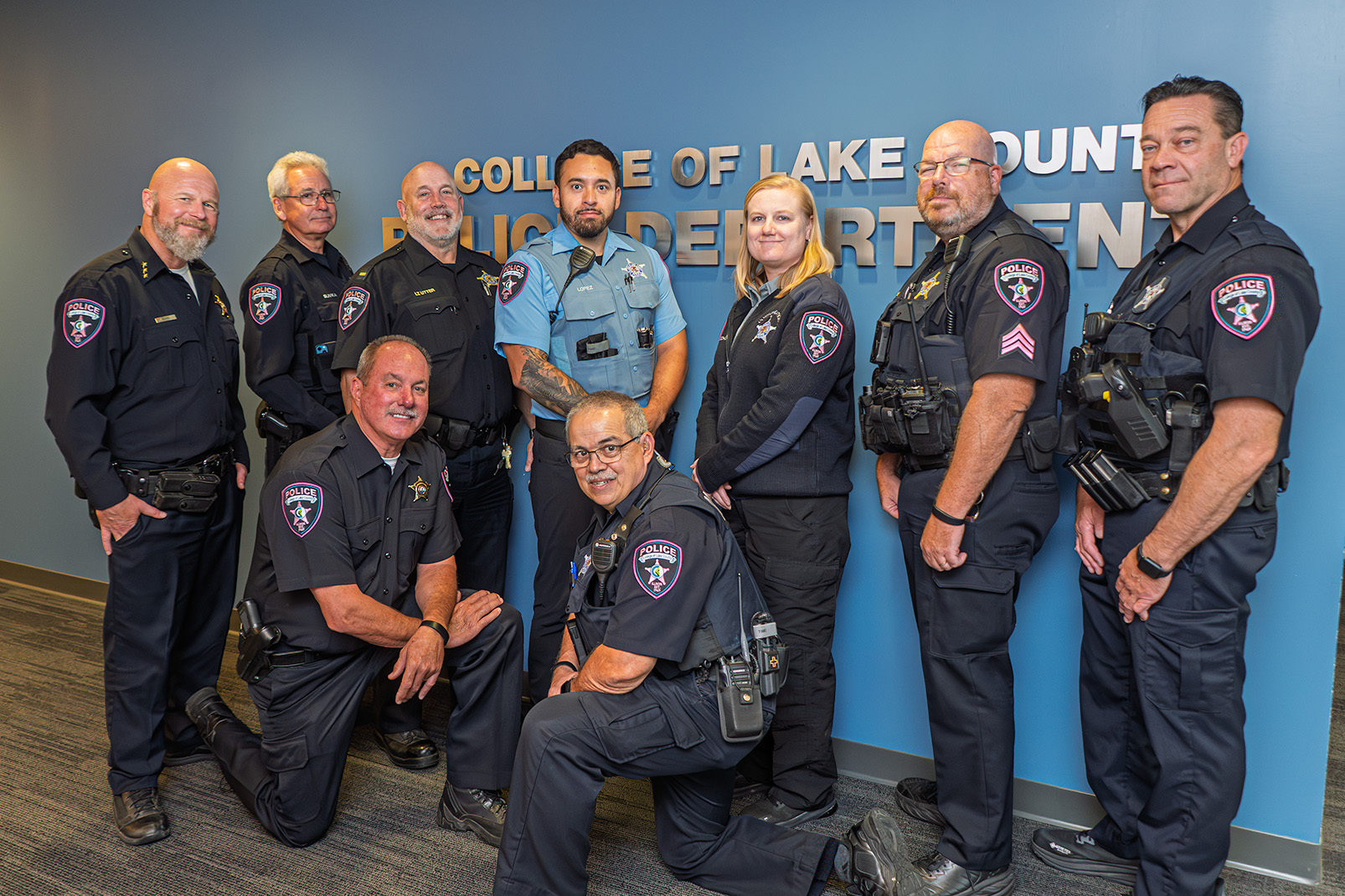 A photo of the CLC police officers
