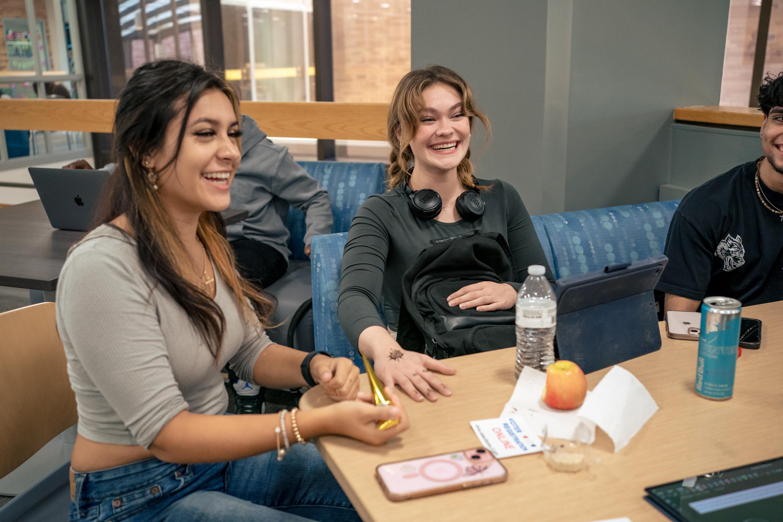 Students on campus