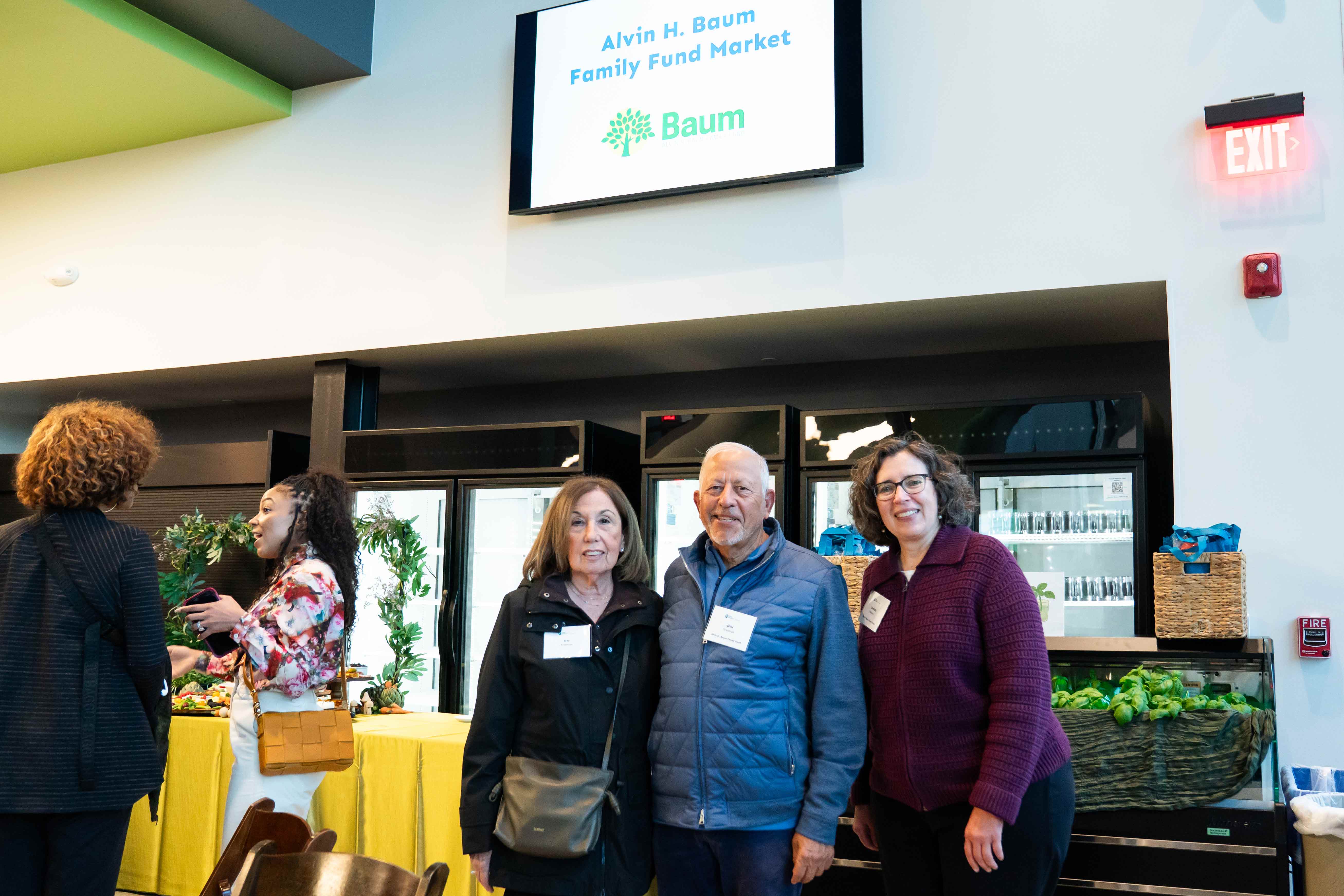 Representatives of the Alvin H. Baum Family Fund gather during the Oct. 9 Rooted in Generosity donor celebration at the College of Lake County's new Urban Farm Center