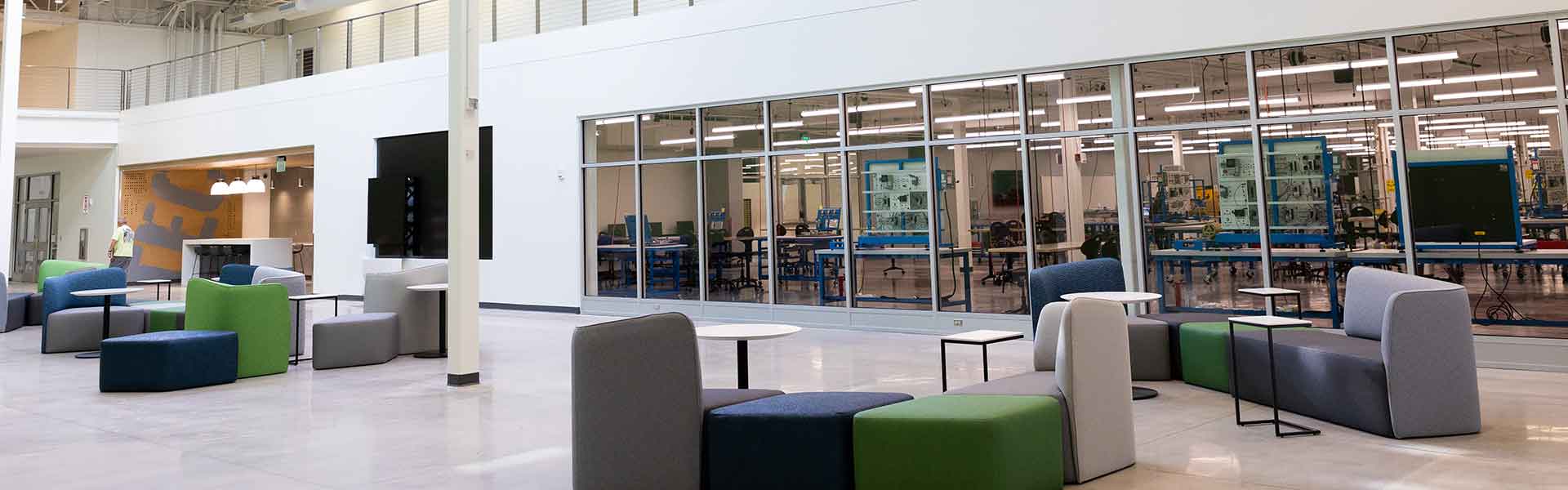 Foyer of Advanced Technology Center in Gurnee, Illinois
