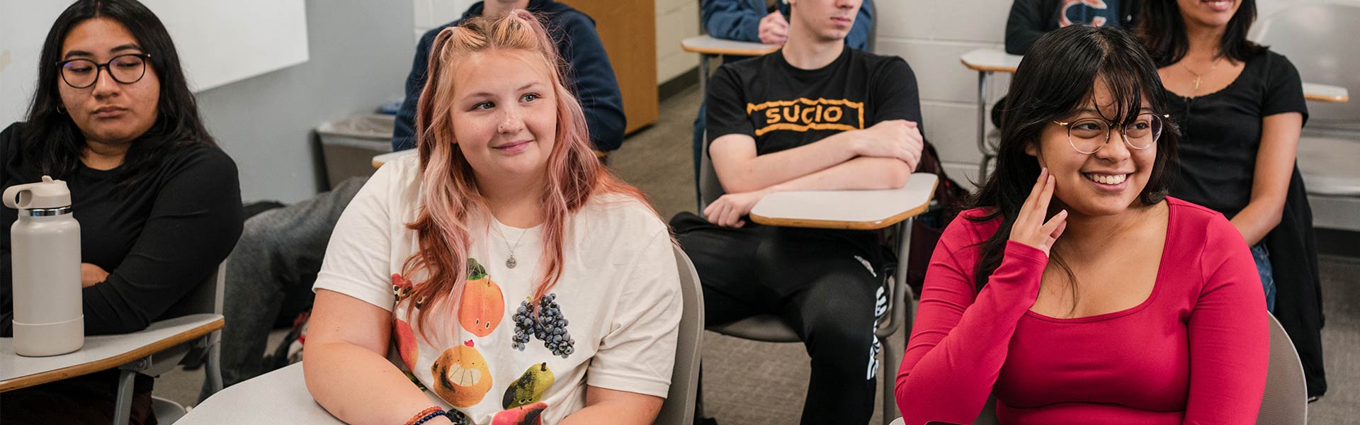 Students listening to lecture