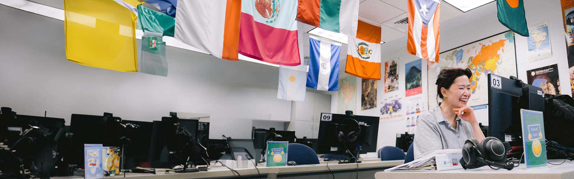 Student learning in the language lab