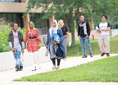 Photo of students touring the CLC campus