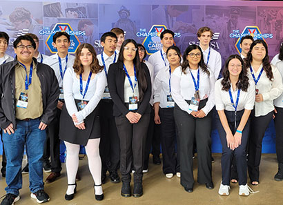 Group of students who competed at SkillsUSA competition