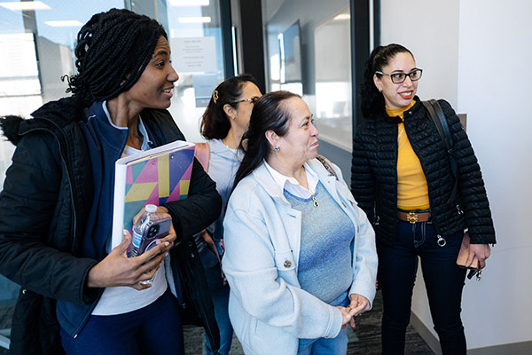 tourofLSC Students and parents touring the Lakeshore Campus