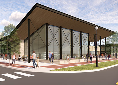 Rendering of Urban Farm Center in Waukegan