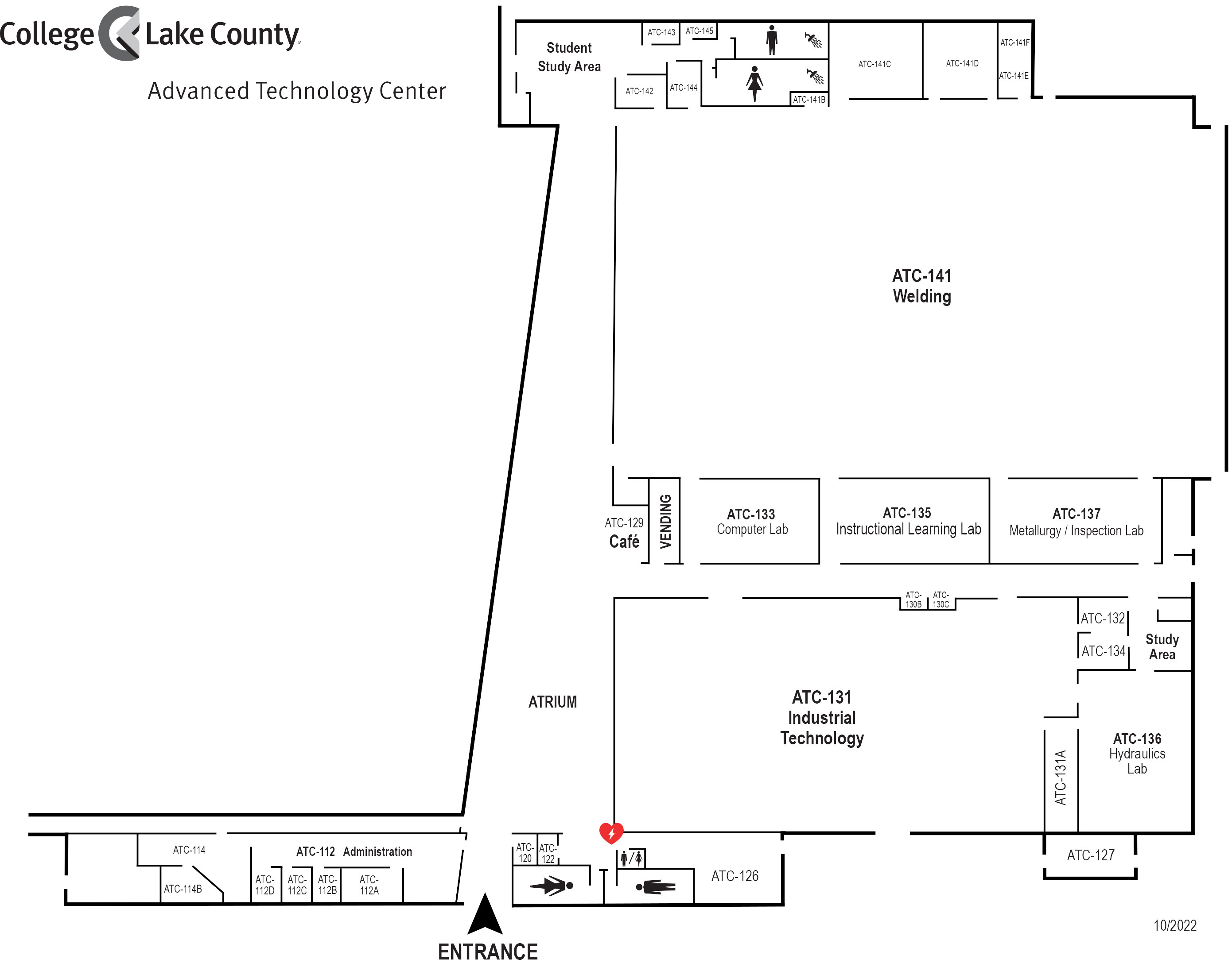 Map of Advanced Technology Center