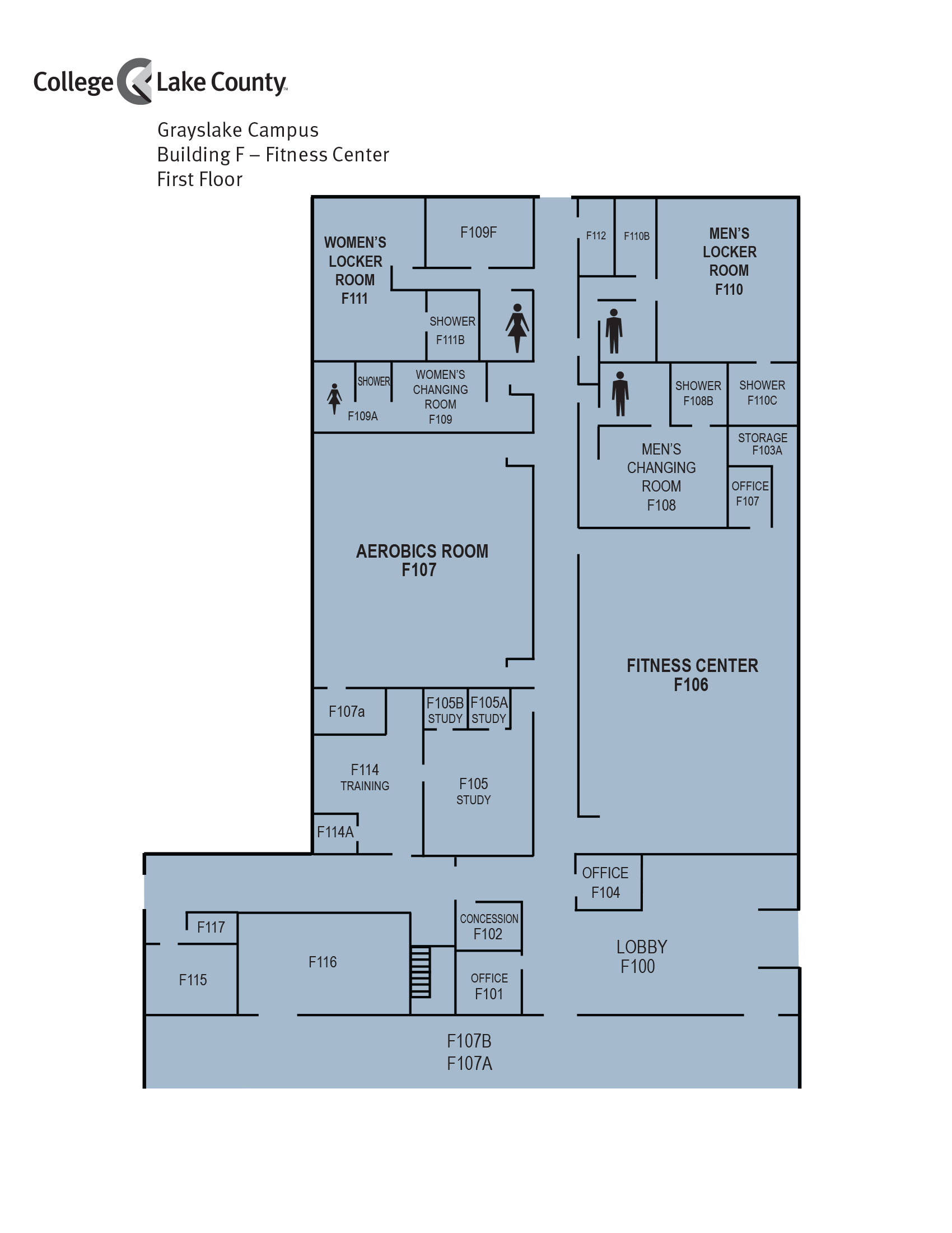 First Floor, Building F, Grayslake Campus