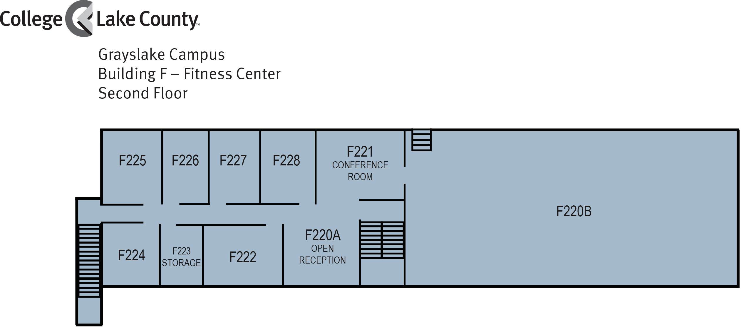 F Building, Second Floor, Grayslake Campus
