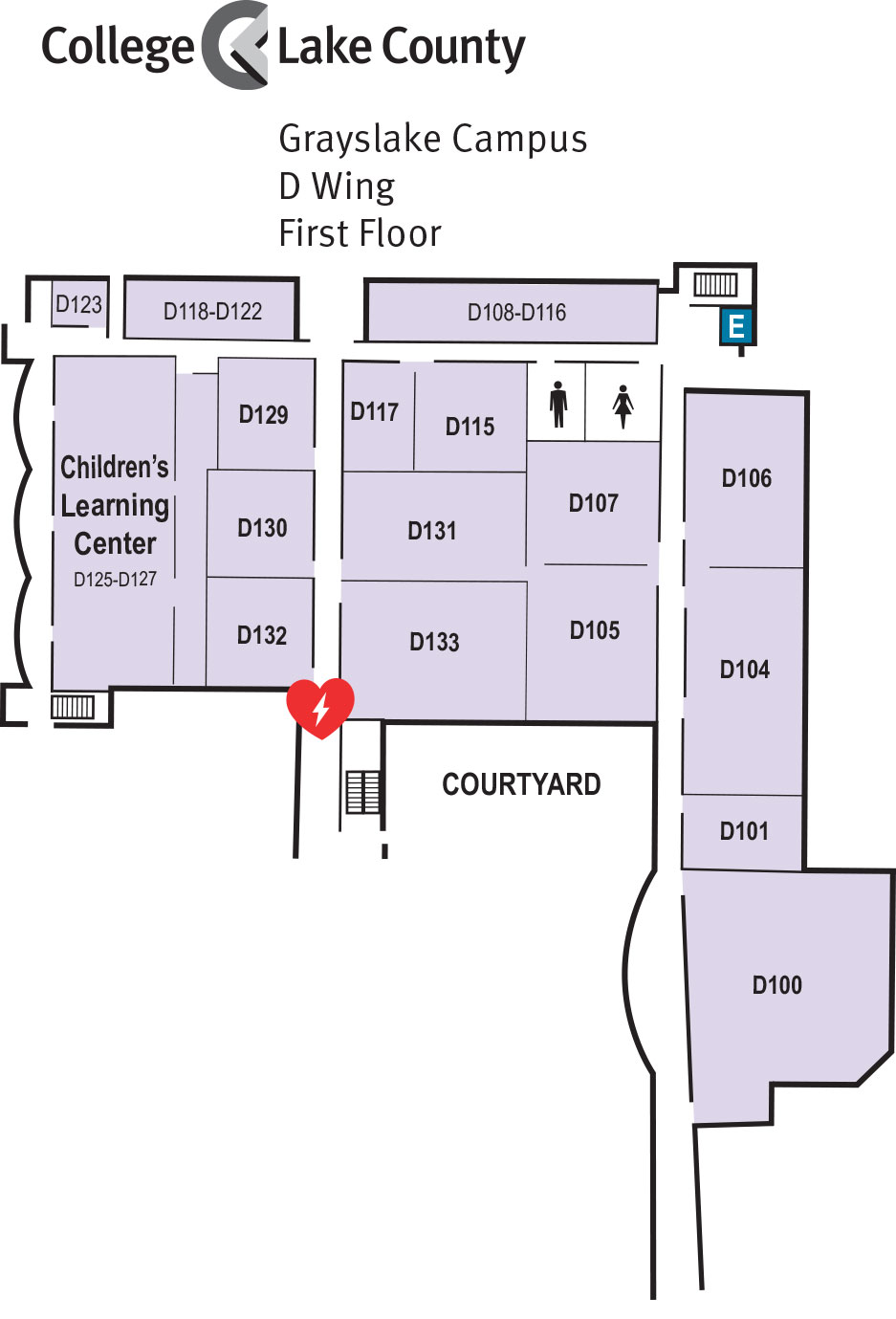 D Wing, First Floor, Grayslake Campus