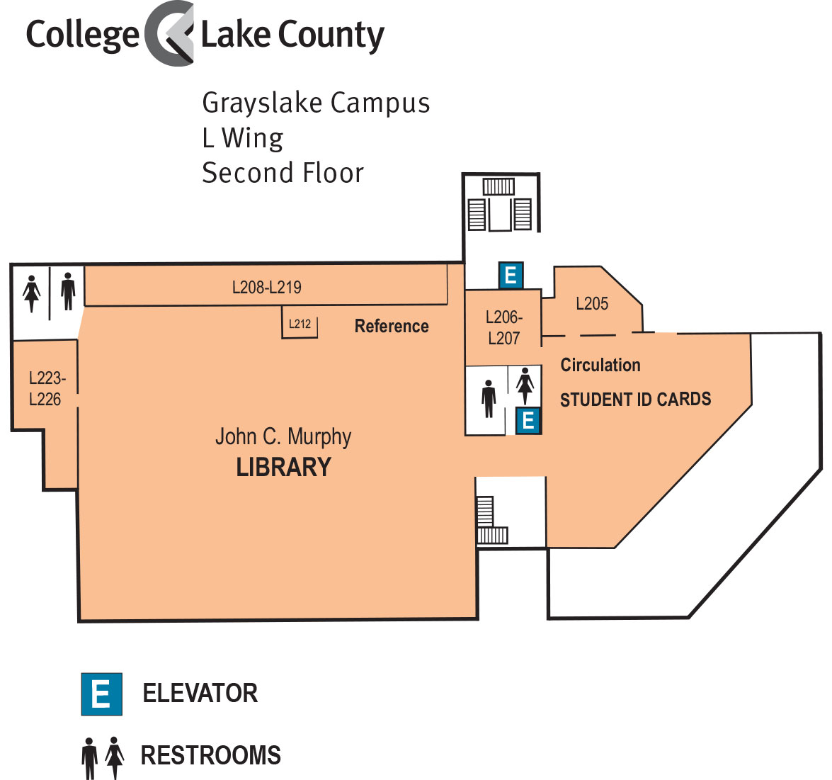 L Wing, Second Floor, Grayslake Campus
