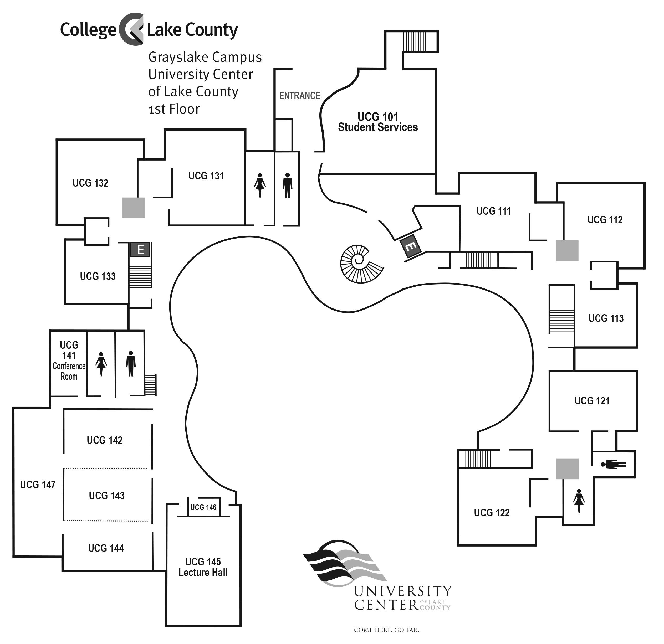 University Center, First Floor, Grayslake Campus