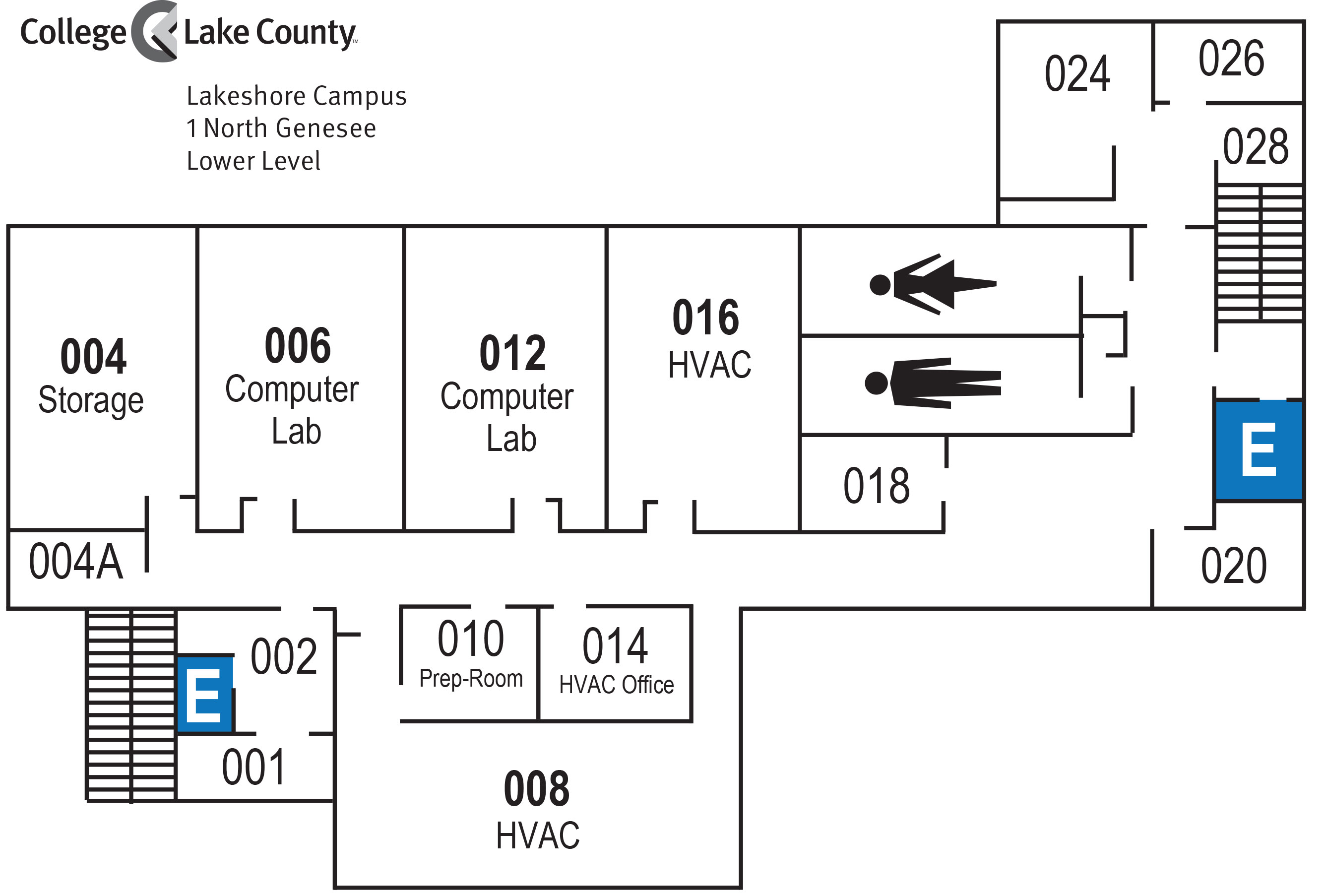 1 North Genesee, Lower Level, Lakeshore Campus, Waukegan