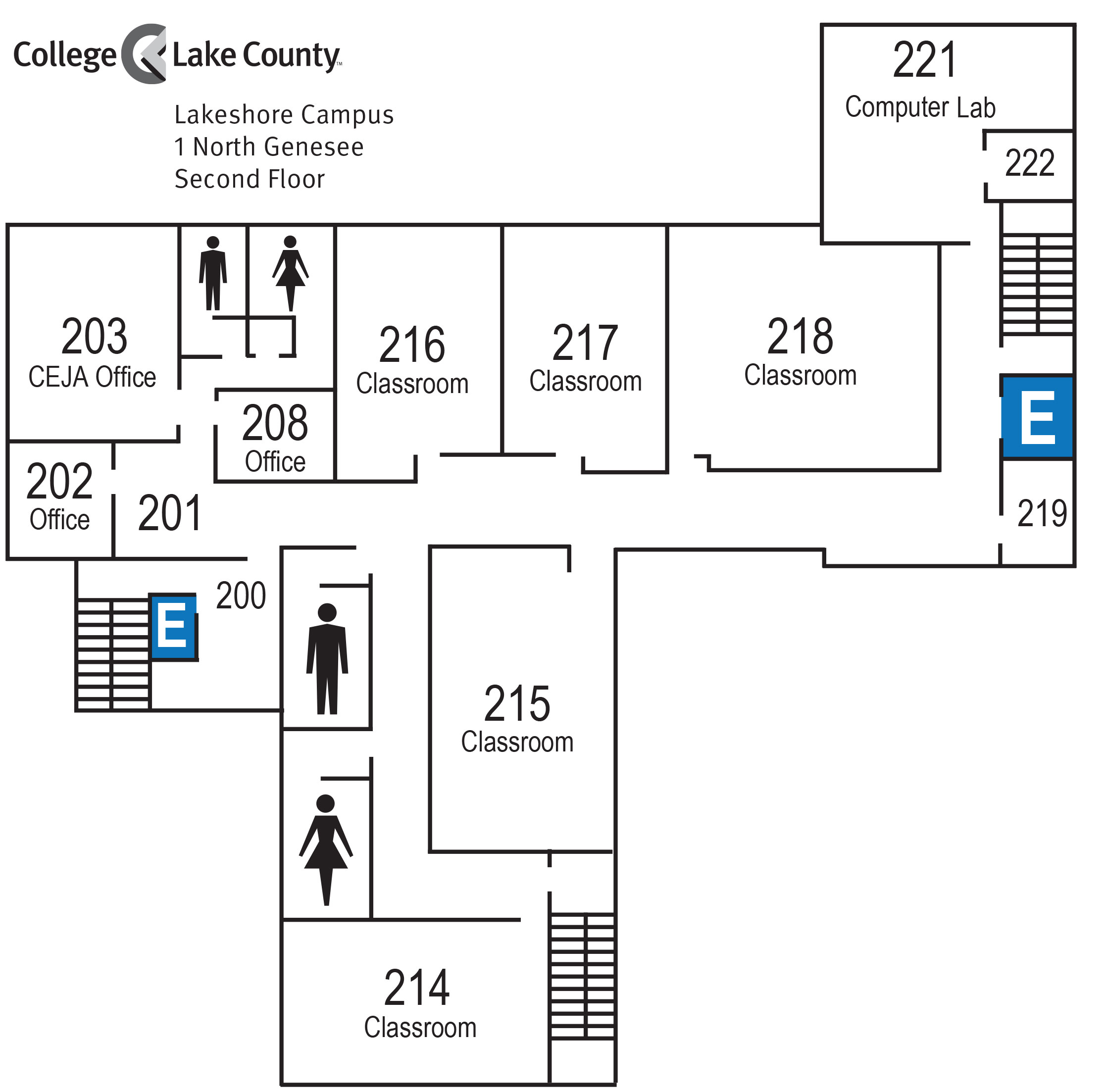 1 North Genesee, Second Floor, Lakeshore Campus, Waukegan