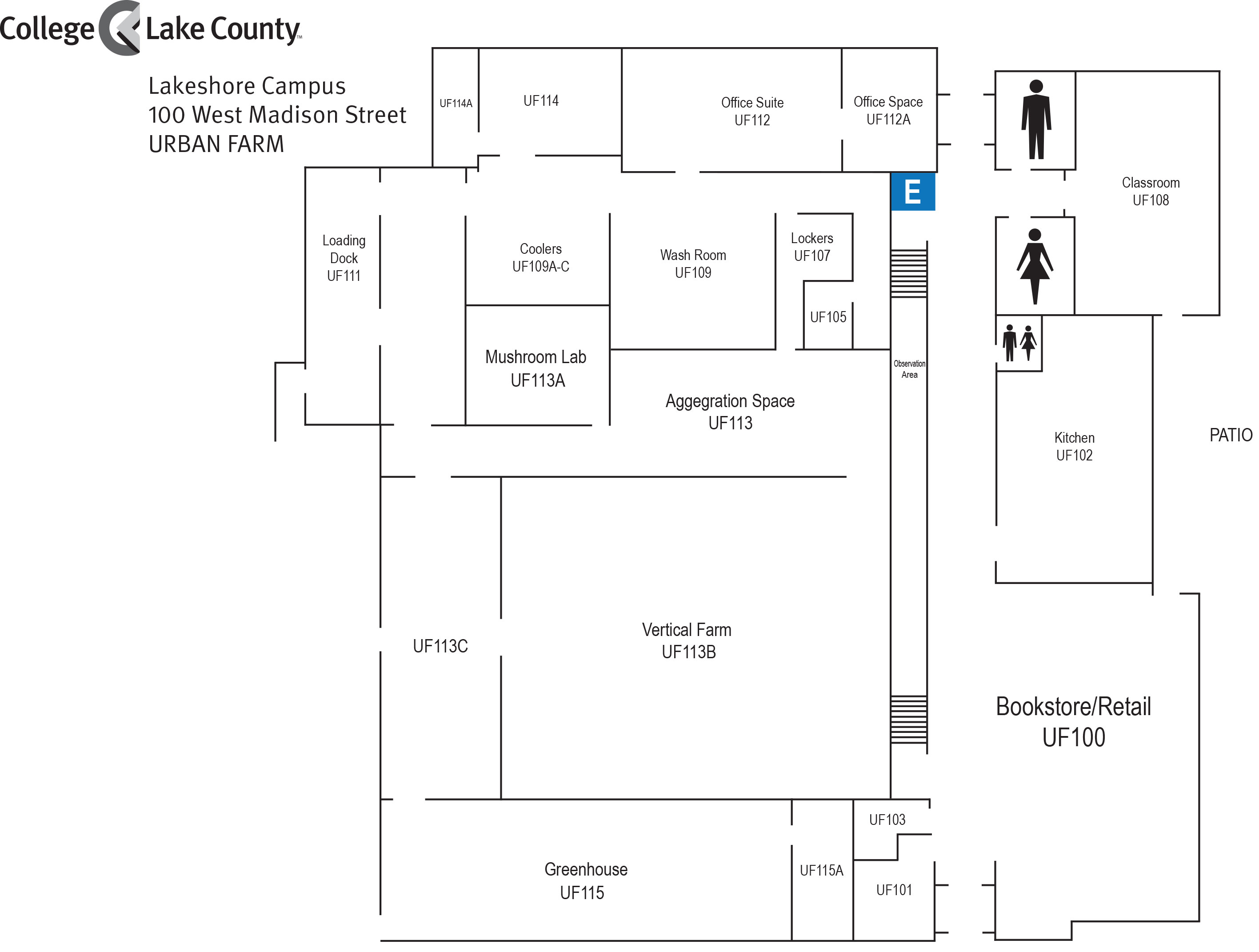 Urban Farm Center Map