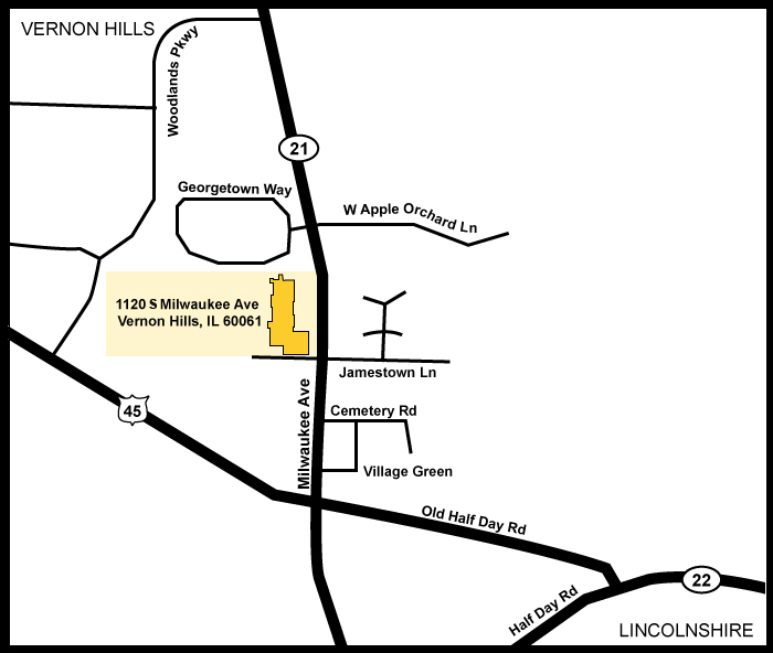 Map of Southlake Campus