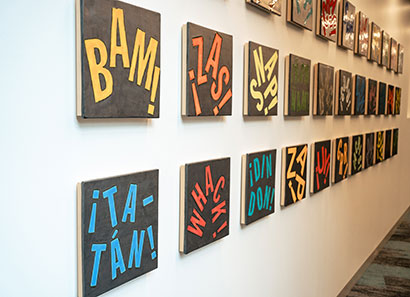 Art installation at Lakeshore Campus