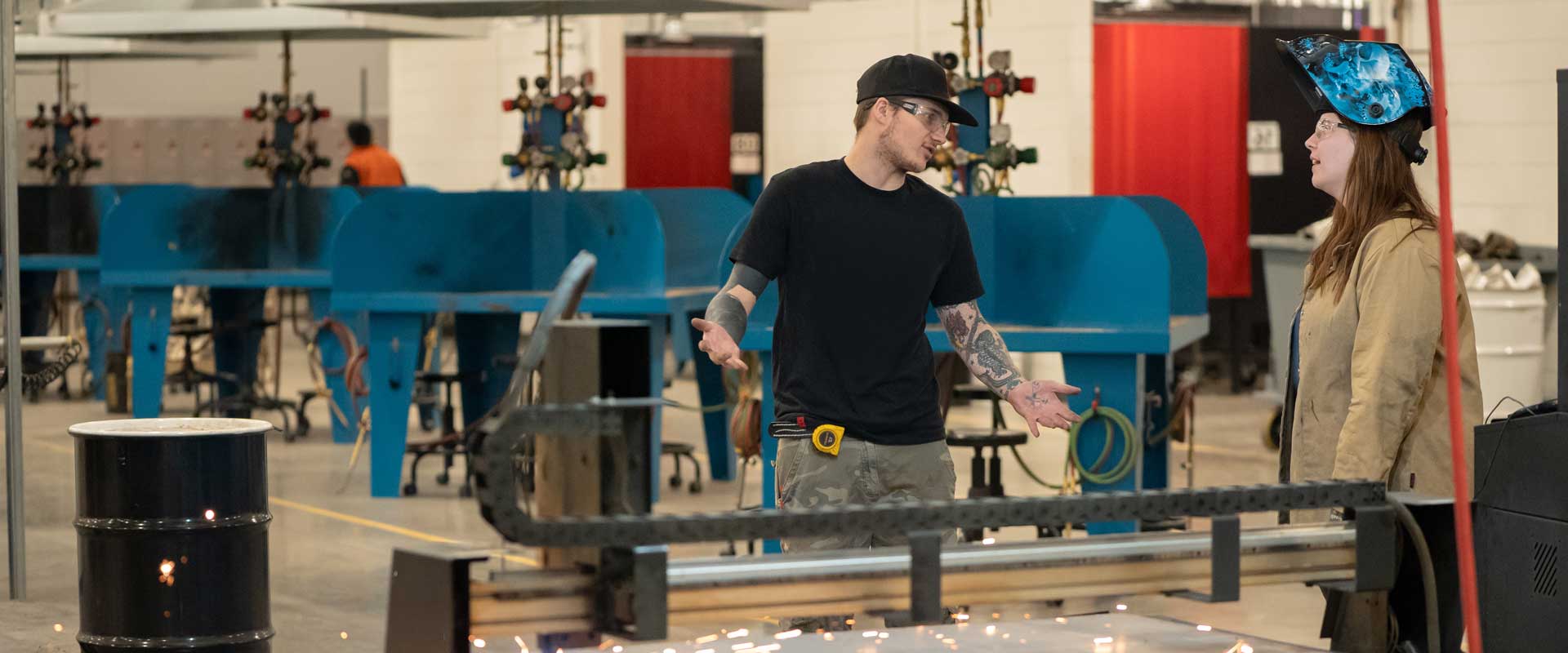 Welding and fabrication lab at Advanced Technology Center, Gurnee, IL
