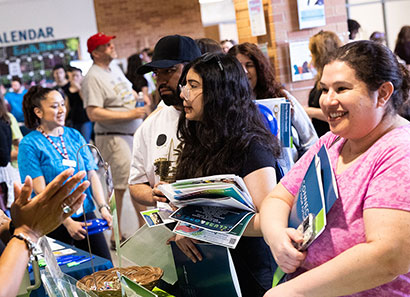 Attendees at the CLC Open House, Grayslake Campus