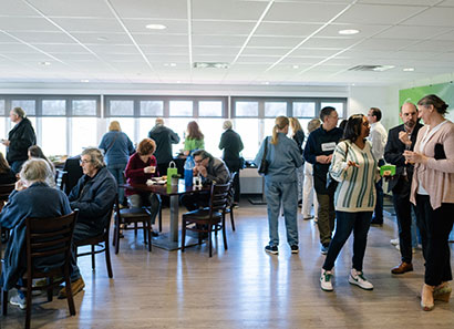 Open house attendees at Prairie Restaurant