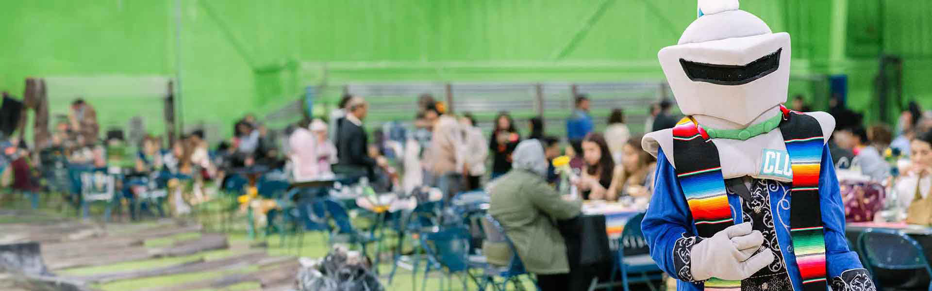 Lance at a Latinx student event