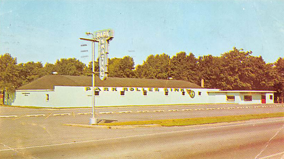 Vintage photo of the Park Roller Rink, Zion, Illinois