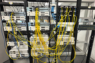 IT networking lab at College of Lake County, Grayslake, IL