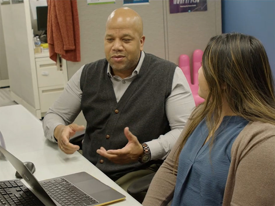 Will White advising a student