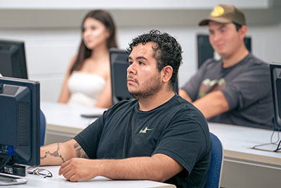 Student in class at CLC