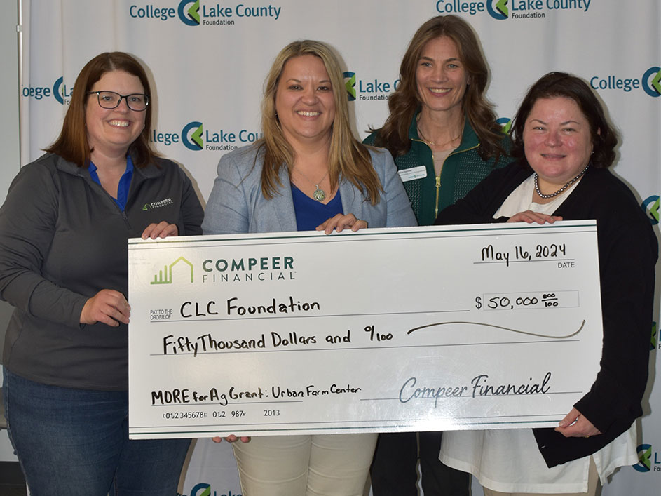 The check received for the grant