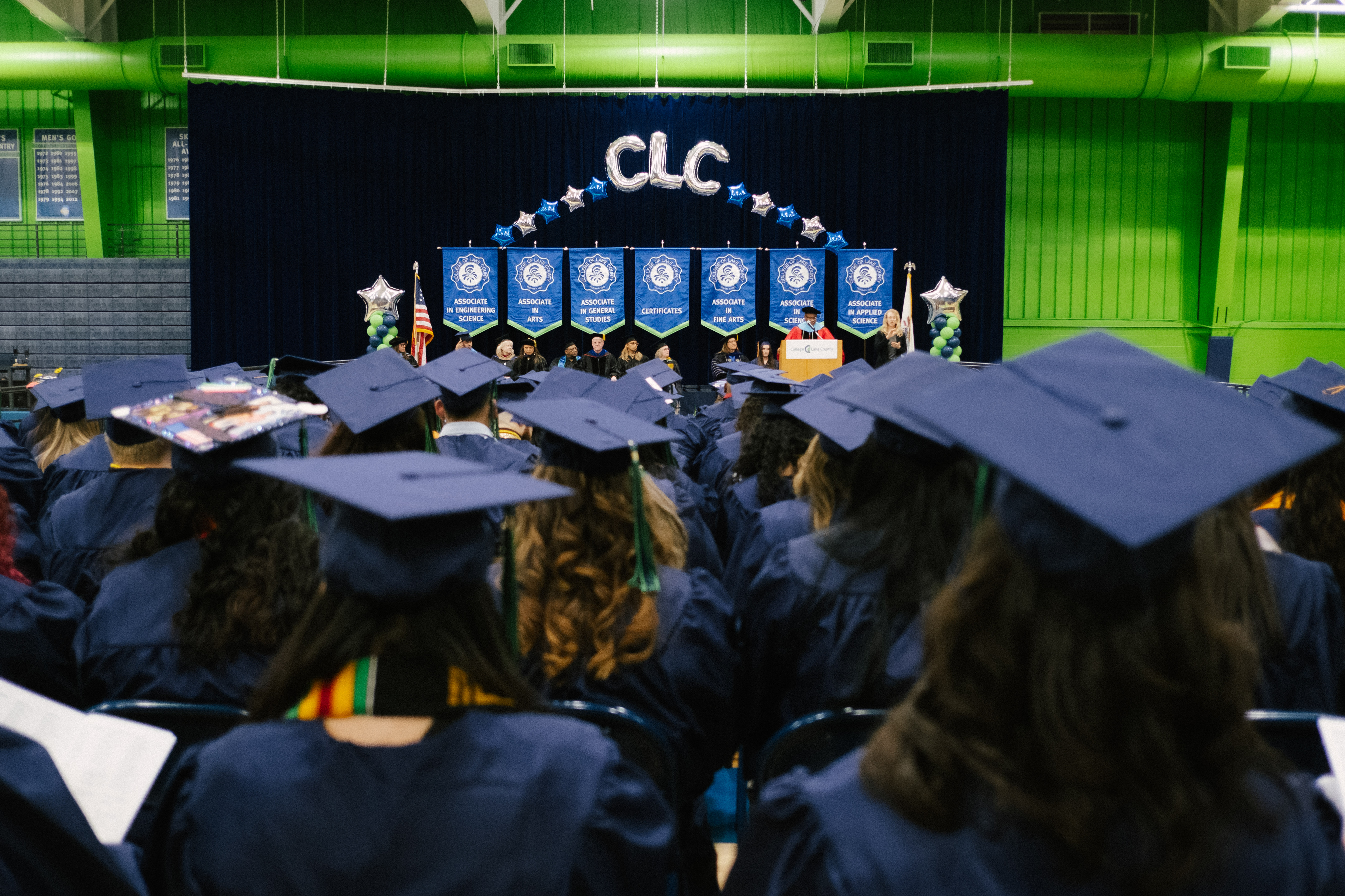 Graduation view from the back
