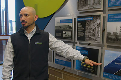 Juan Martinez, UCC Environmental, explaining what UCC does