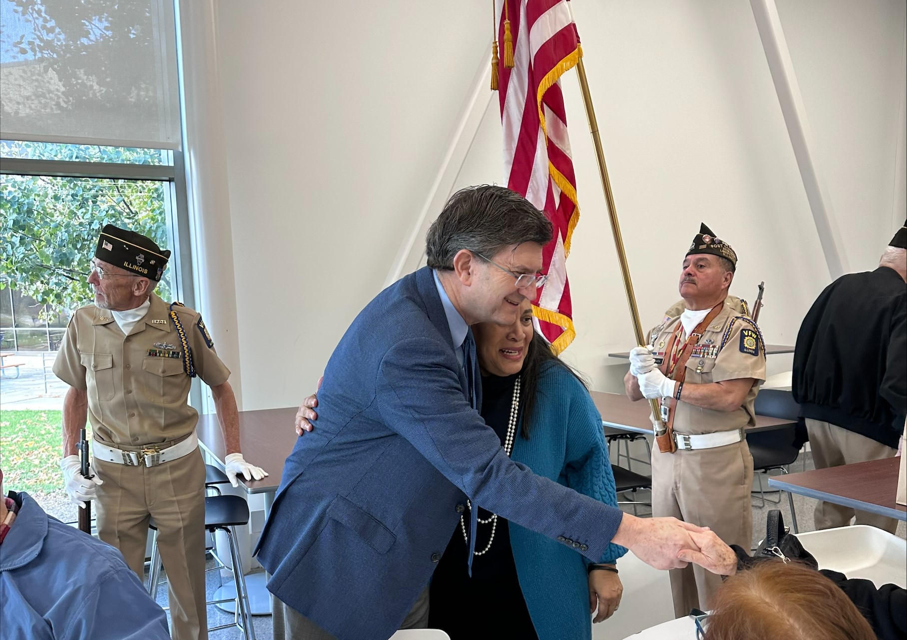 At the Veteran's Day breakfast