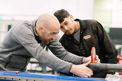 Student learning from instructor / mentor