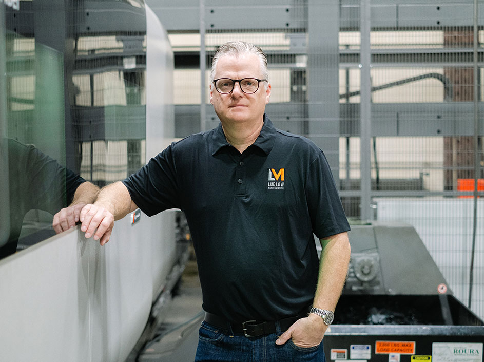 Todd Ludlow, president of Ludlow Manufacturing Inc. in Waukegan