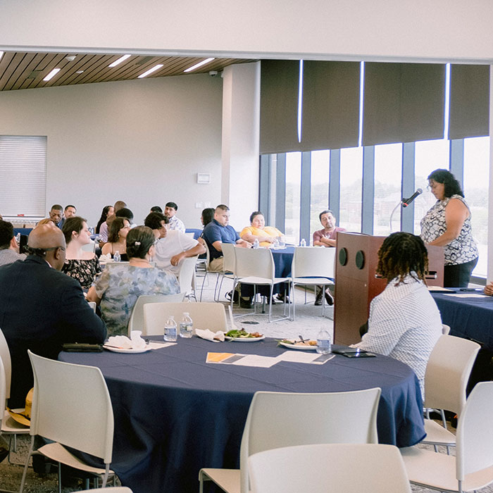 An event at the Eleanor Murkey Community Center, Lakeshore Campus