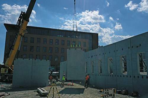 Urban Farm Center building in progress Sept. 2025