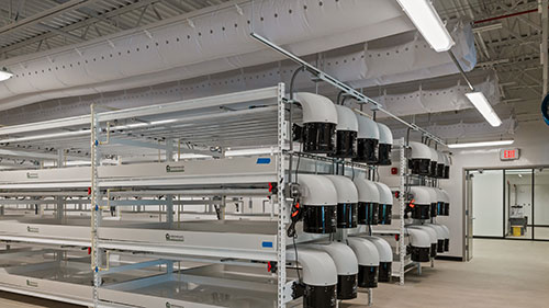 Growing equipment in the Urban Farm Center